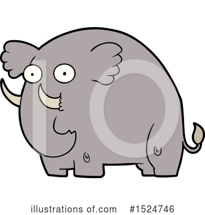 Royalty-Free (RF) Elephant Clipart Illustration by lineartestpilot - Stock Sample #1524746
