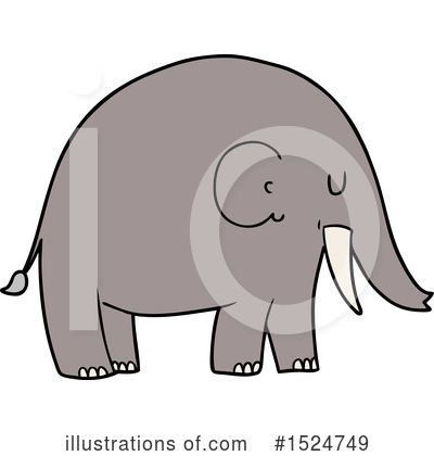 Royalty-Free (RF) Elephant Clipart Illustration by lineartestpilot - Stock Sample #1524749