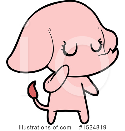 Pink Elephant Clipart #1524819 by lineartestpilot