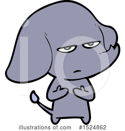 Royalty-Free (RF) Elephant Clipart Illustration by lineartestpilot - Stock Sample #1524862
