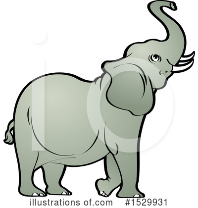 Elephant Clipart #1529931 by Lal Perera