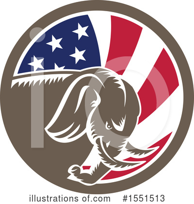 Royalty-Free (RF) Elephant Clipart Illustration by patrimonio - Stock Sample #1551513