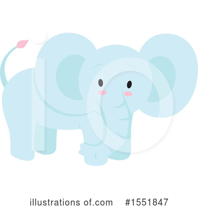 Royalty-Free (RF) Elephant Clipart Illustration by Cherie Reve - Stock Sample #1551847