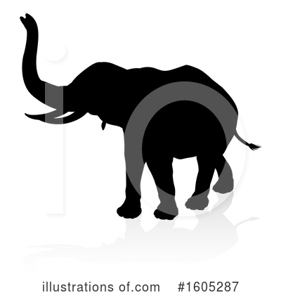 Royalty-Free (RF) Elephant Clipart Illustration by AtStockIllustration - Stock Sample #1605287