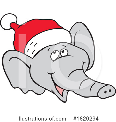 Royalty-Free (RF) Elephant Clipart Illustration by Johnny Sajem - Stock Sample #1620294