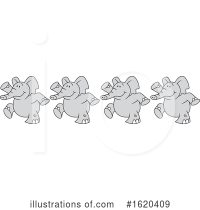 Royalty-Free (RF) Elephant Clipart Illustration by Johnny Sajem - Stock Sample #1620409