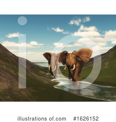 Elephants Clipart #1626152 by KJ Pargeter