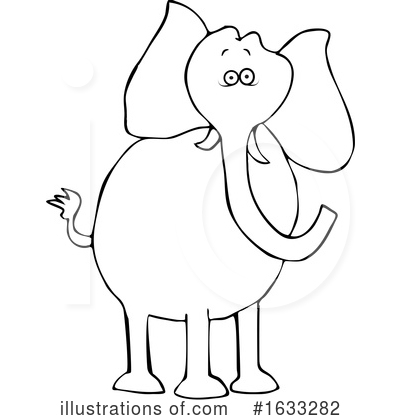 Royalty-Free (RF) Elephant Clipart Illustration by djart - Stock Sample #1633282