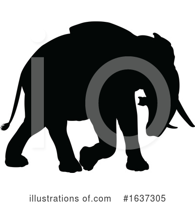 Royalty-Free (RF) Elephant Clipart Illustration by AtStockIllustration - Stock Sample #1637305