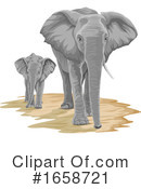 Elephant Clipart #1658721 by Morphart Creations