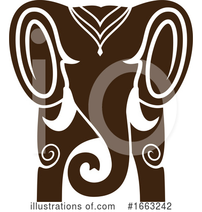 Royalty-Free (RF) Elephant Clipart Illustration by Vector Tradition SM - Stock Sample #1663242