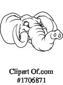 Elephant Clipart #1706871 by AtStockIllustration