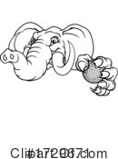 Elephant Clipart #1729671 by AtStockIllustration