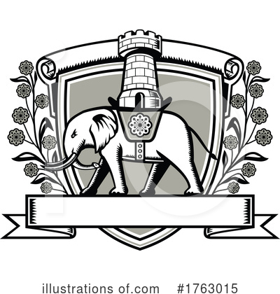 Royalty-Free (RF) Elephant Clipart Illustration by patrimonio - Stock Sample #1763015