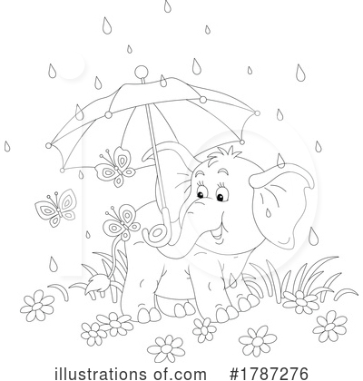Royalty-Free (RF) Elephant Clipart Illustration by Alex Bannykh - Stock Sample #1787276