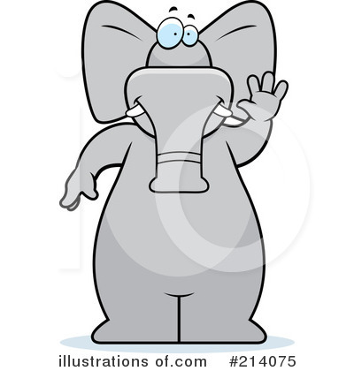 Royalty-Free (RF) Elephant Clipart Illustration by Cory Thoman - Stock Sample #214075