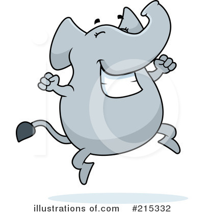 Royalty-Free (RF) Elephant Clipart Illustration by Cory Thoman - Stock Sample #215332