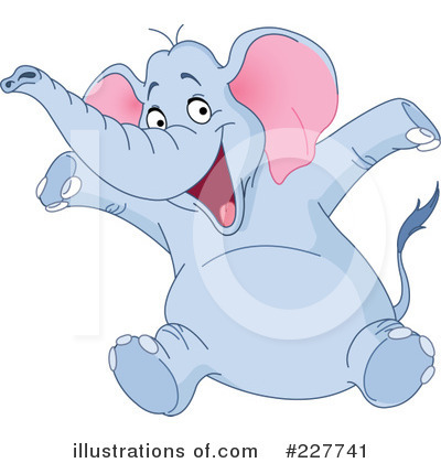 Royalty-Free (RF) Elephant Clipart Illustration by yayayoyo - Stock Sample #227741
