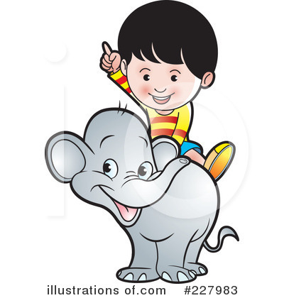 Royalty-Free (RF) Elephant Clipart Illustration by Lal Perera - Stock Sample #227983