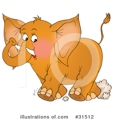 Royalty-Free (RF) Elephant Clipart Illustration by Alex Bannykh - Stock Sample #31512