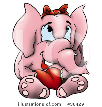 Royalty-Free (RF) Elephant Clipart Illustration by dero - Stock Sample #36429