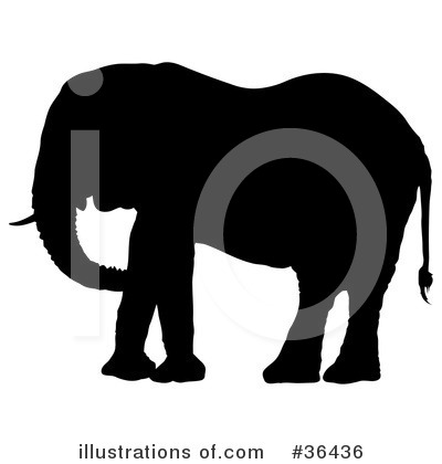 Royalty-Free (RF) Elephant Clipart Illustration by dero - Stock Sample #36436