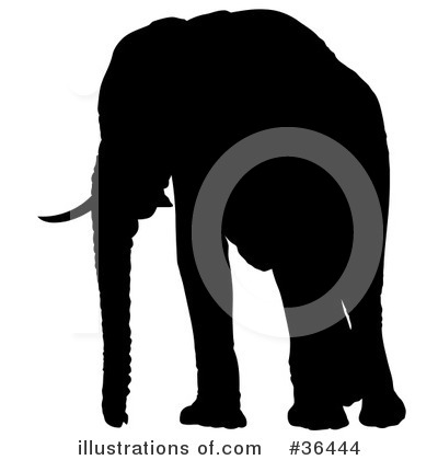 Royalty-Free (RF) Elephant Clipart Illustration by dero - Stock Sample #36444