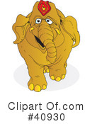 Elephant Clipart #40930 by Snowy