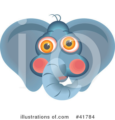 Royalty-Free (RF) Elephant Clipart Illustration by Prawny - Stock Sample #41784