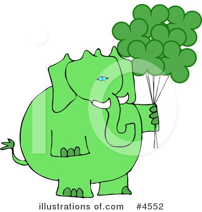 Royalty-Free (RF) Elephant Clipart Illustration by djart - Stock Sample #4552