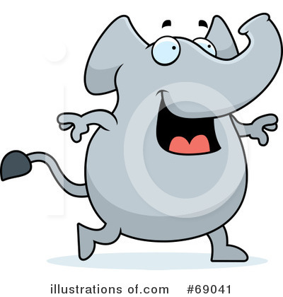 Royalty-Free (RF) Elephant Clipart Illustration by Cory Thoman - Stock Sample #69041