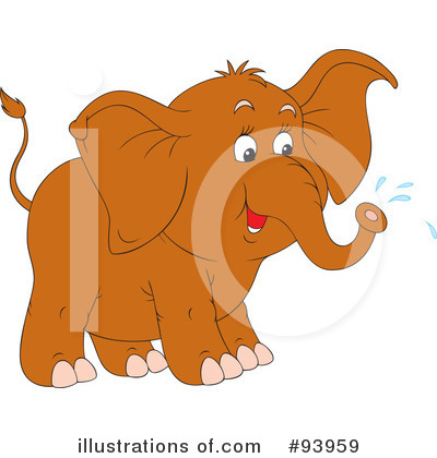Royalty-Free (RF) Elephant Clipart Illustration by Alex Bannykh - Stock Sample #93959