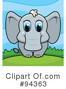 Elephant Clipart #94363 by Cory Thoman