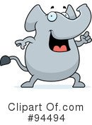 Elephant Clipart #94494 by Cory Thoman