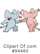 Elephants Clipart #94460 by Cory Thoman