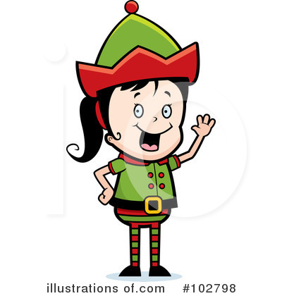 Royalty-Free (RF) Elf Clipart Illustration by Cory Thoman - Stock Sample #102798