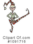 Elf Clipart #1091716 by Steve Klinkel