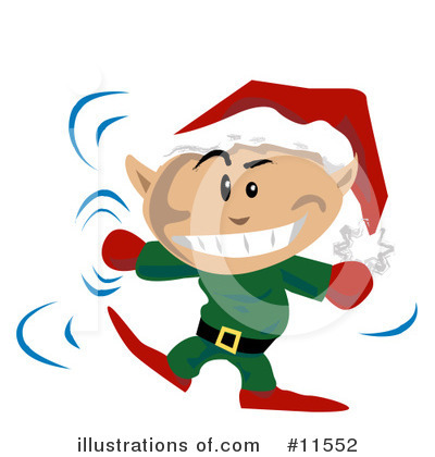Christmas Elf Clipart #11552 by AtStockIllustration