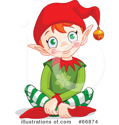 Royalty-Free (RF) Elf Clipart Illustration by Pushkin - Stock Sample #66874