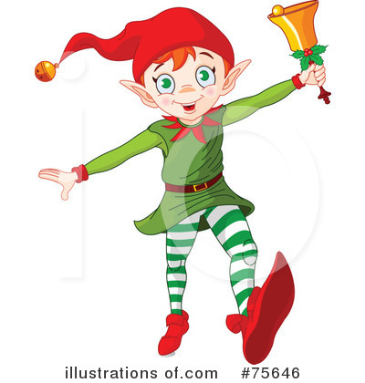 Royalty-Free (RF) Elf Clipart Illustration by Pushkin - Stock Sample #75646