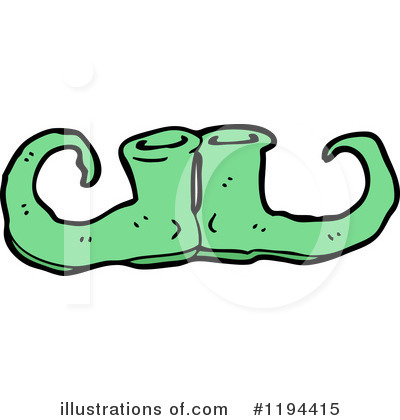 Royalty-Free (RF) Elf Slippers Clipart Illustration by lineartestpilot - Stock Sample #1194415