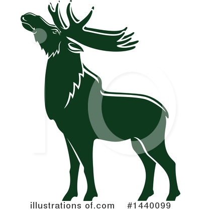 Royalty-Free (RF) Elk Clipart Illustration by Vector Tradition SM - Stock Sample #1440099