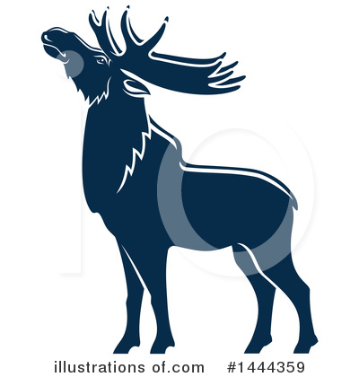 Royalty-Free (RF) Elk Clipart Illustration by Vector Tradition SM - Stock Sample #1444359