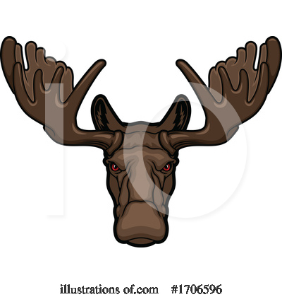 Elk Clipart #1706596 by Vector Tradition SM