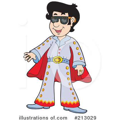 Royalty-Free (RF) Elvis Clipart Illustration by visekart - Stock Sample #213029