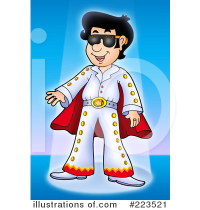 Royalty-Free (RF) Elvis Clipart Illustration by visekart - Stock Sample #223521