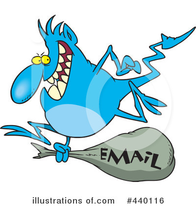 Royalty-Free (RF) Email Clipart Illustration by toonaday - Stock Sample #440116
