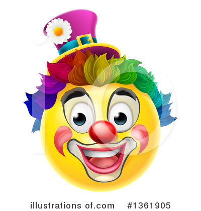 Clown Clipart #1361905 by AtStockIllustration