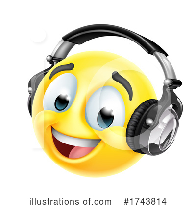 Headphones Clipart #1743814 by AtStockIllustration