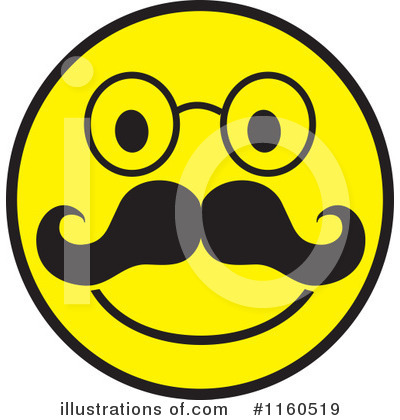 Mustache Clipart #1160519 by Johnny Sajem